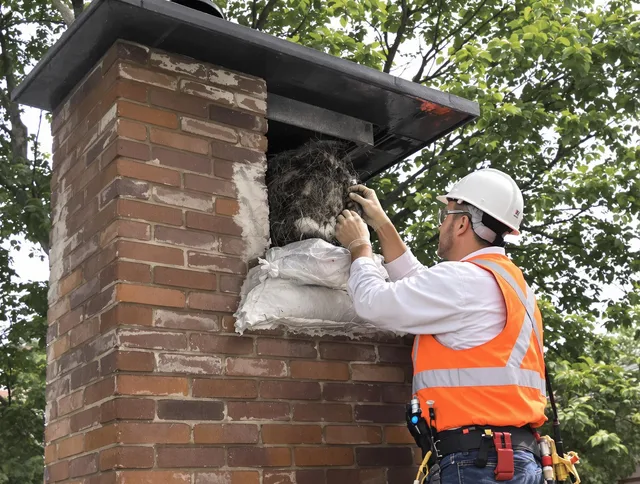 Humane removal of debris and animals by Madison Chimney Sweep in Madison, CT