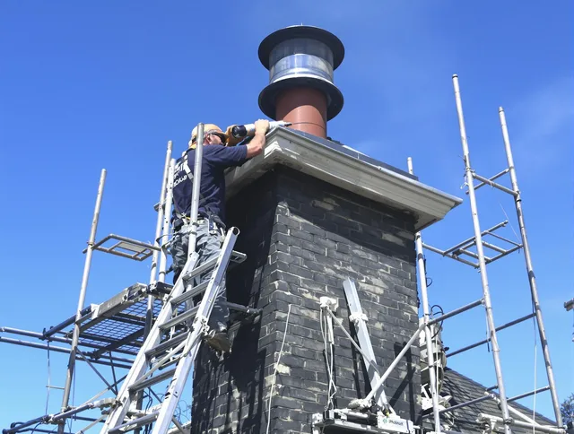 Sturdy chimney crown finished by Madison Chimney Sweep in Madison, CT