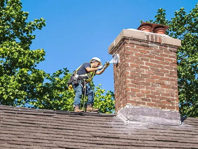 Madison Chimney Sweep performing an inspection with advanced tools in Madison, CT