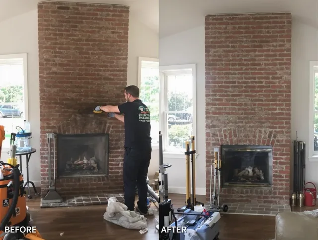 Finished chimney sweeping service by Madison Chimney Sweep in Madison, CT