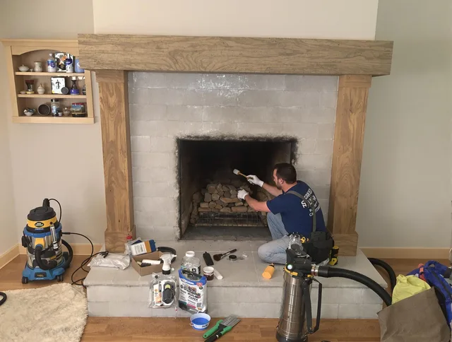 Detailed creosote removal process by Madison Chimney Sweep in Madison, CT