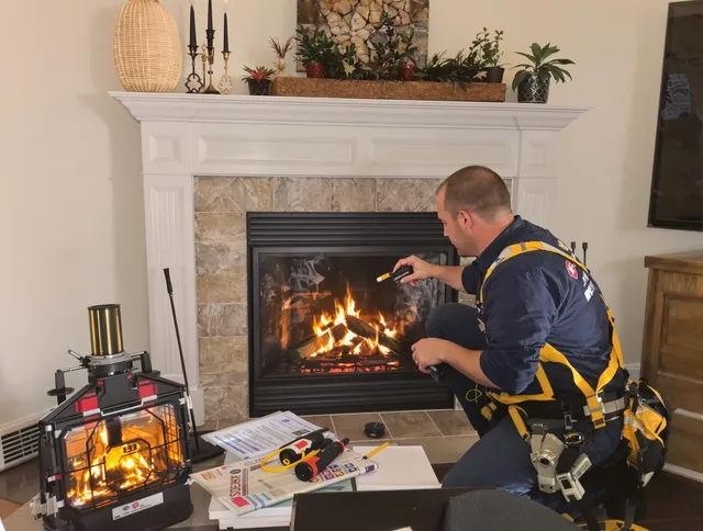 Safety-focused fireplace inspection by Madison Chimney Sweep in Madison, CT